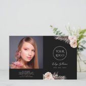 Tropische rozen tweevoudig brochure (Staand voorkant)