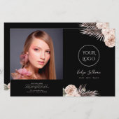 Tropische rozen tweevoudig brochure (Voorkant / Achterkant)