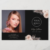 Tropische rozen tweevoudig brochure (Voorkant)