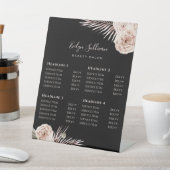 Tropische Rozen Zwarte Prijslijst Pedestal Sign Reclamebord Met Voetstuk (Insitu)