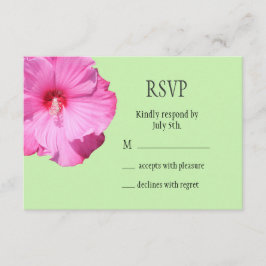 Tropische RSVP (groen) Kaartje
