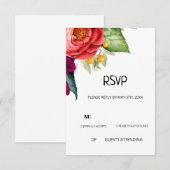 Tropische RSVP-kaart RSVP Kaartje (Voorkant / Achterkant)