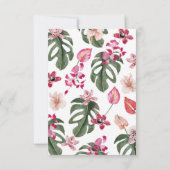 Tropische RSVP-kaart RSVP Kaartje (Achterkant)