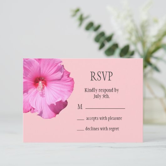 Tropische RSVP (roze) (Staand voorkant)