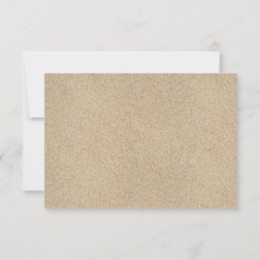 Tropische RSVP (strandzand en roze) (Achterkant)