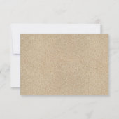 Tropische RSVP (strandzand) Kaartje (Achterkant)