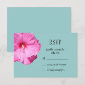 Tropische RSVP (turquoise) (Voorkant / Achterkant)