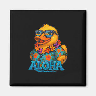 Tropische Rubber Eend Hawaiian Lei Aloha Rubber Ee Magneet