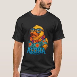 Tropische Rubber Eend Hawaiian Lei Aloha Rubber Ee T-shirt