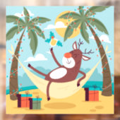 Tropische Rudolph Raamsticker (Vel 2)