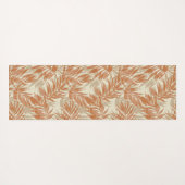 Tropische ruimtecoördinaten — Palmbladeren en stam Yogamat (Achterkant (horizontaal))