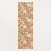 Tropische ruimtecoördinaten — Palmbladeren en stam Yogamat (Achterkant)