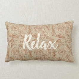 Tropische ruimtecoördinaten - Palmbladeren omkeerb Kussen