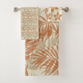 Tropische ruimtecoördinaten - Palmlederen coördina Bad Handdoek