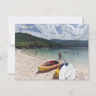 Tropische rust – Labadee-strandtafereel Briefkaart
