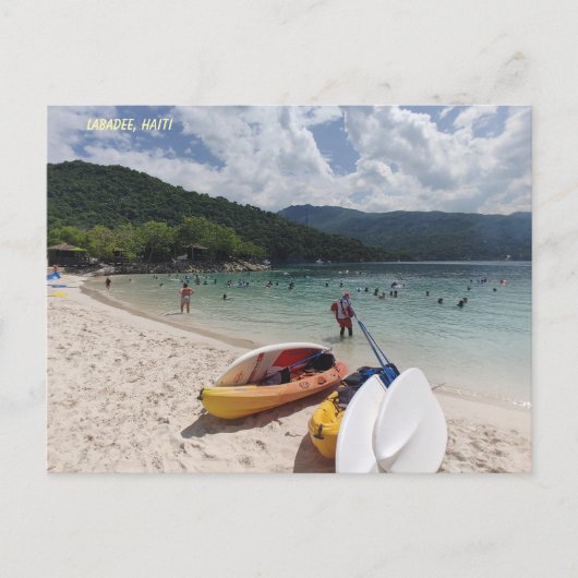 Tropische rust – Labadee-strandtafereel Briefkaart (Voorkant)