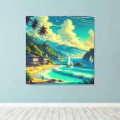 Tropische Ryukyu Dromen Canvas Afdruk (Insitu (Houten vloer))