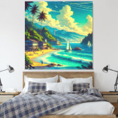 Tropische Ryukyu dromen Canvas Afdruk (Insitu (Slaapkamer))