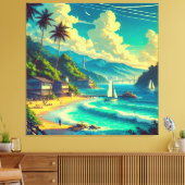 Tropische Ryukyu dromen Canvas Afdruk (Insitu (Woonkamer))