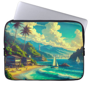 Tropische Ryukyu Dromen Laptop Sleeve