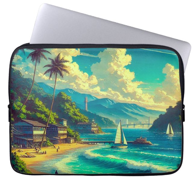 Tropische Ryukyu dromen Laptop Sleeve (Voorkant)