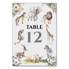 Tropische Safari Animals Oerwoud Wedding Kaart