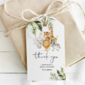Tropische safari baby shower dank u cadeaulabel