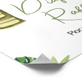 Tropische Safari Oerwoud Dieren Luier Raffle Poster (Hoek)