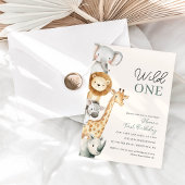 Tropische Safari Wilde één Oerwoud dieren in de ba Kaart