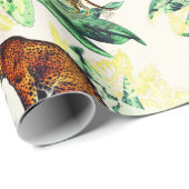  tropische safari wilde katten tijgerluipaard cadeaupapier (Rol Hoek)