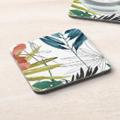 Tropische samenstelling bier onderzetter (Linkerzijde)