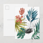 Tropische samenstelling briefkaart (Voorkant / Achterkant)