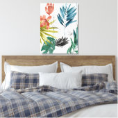 Tropische samenstelling canvas afdruk (Insitu (Slaapkamer))