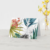 Tropische samenstelling kaart (Gele Bloem)