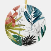 Tropische samenstelling keramisch ornament (Voorkant)