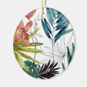 Tropische samenstelling keramisch ornament (Links)
