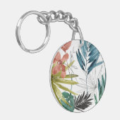 Tropische samenstelling sleutelhanger (Voorkant Links)