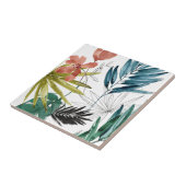 Tropische samenstelling tegeltje (Zijkant)