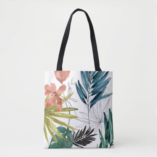 Tropische samenstelling tote bag (Voorkant)