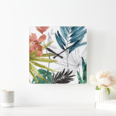 Tropische samenstelling vierkante klok (Huis)