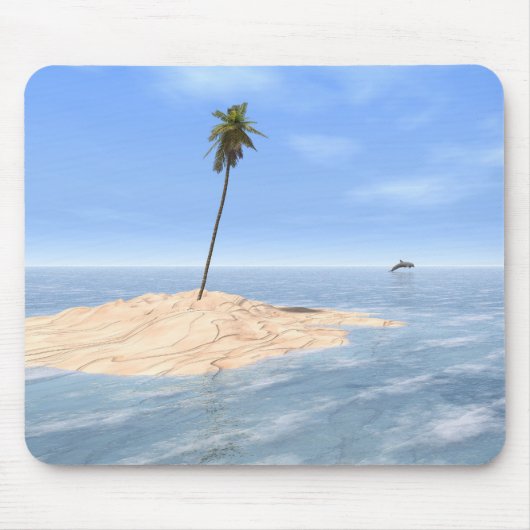 "Tropische Sandbar" Mousepad Muismat (Voorkant)