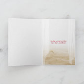 Tropische sandman met palmboom in raam kaart (Binnen)