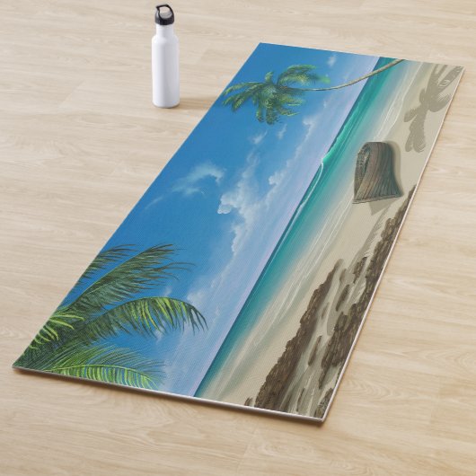 Tropische Sandy Beach Paradise Yoga Mat (In situ)