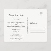 Tropische save de datum | Huwelijk briefkaart (Achterkant)