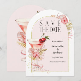 Tropische Save the Date Kaarten Aquarel