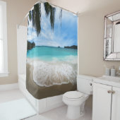 Tropische Scene Beach Shower Curtain Douchegordijn (In situ)