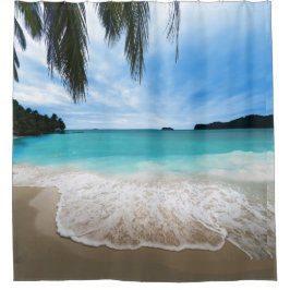 Tropische Scene Beach Shower Curtain Douchegordijn