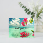  tropische scène briefkaart (Staand voorkant)