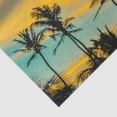 Tropische scène op zonsondertijd tissuepapier (Detail)