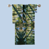 Tropische schaduwen bad handdoek